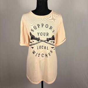 Support Your Local Witches Tee | 2XL | Light Pink | NWOT